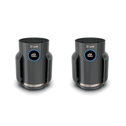 Shark Air Purifier for Home, NeverChange Compact Pro, 2 Pack, For...