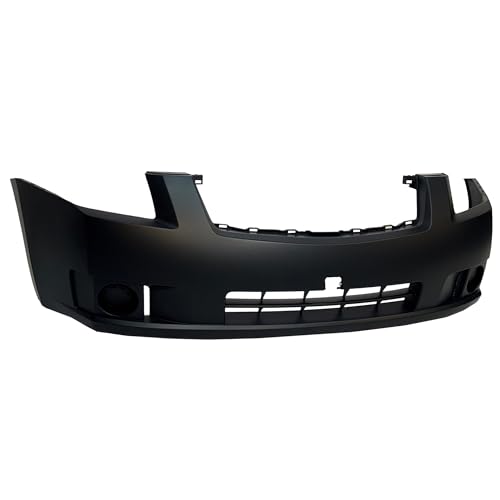 Image of FitParts Compatible with Nissan Sentra 2007-2009 Front Bumper Cover | Primed, Without Parking Sensor Holes, Ready to Paint, OEM 62022ET30J, NI1000242