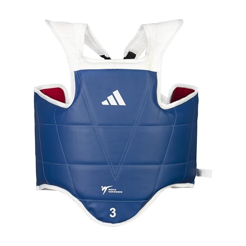 adidas WT Taekwondo Martial Arts TKD Reversible Body Protector Chest Guard - Size 0 (XXS)