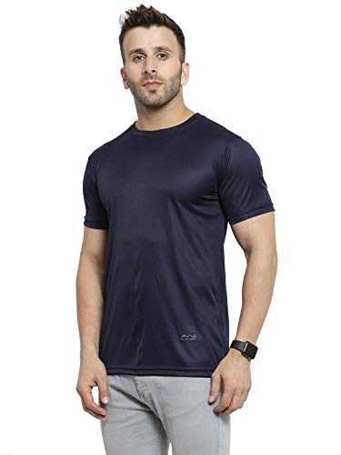 Image of AWG ALL WEATHER GEAR Men's Round Neck Half Sleeves, Lightweight Quick Dry Regular Dry Fit Sports T-shirt