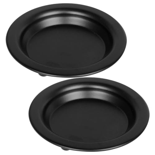 GALPADA 2pezzi Portacandele Colonna in Metallo Rotondo Piatti Per Candele Decorativi Supporti Per Candele Colonna e Lumini Da Tè Centrotavola Per Matrimoni e Feste