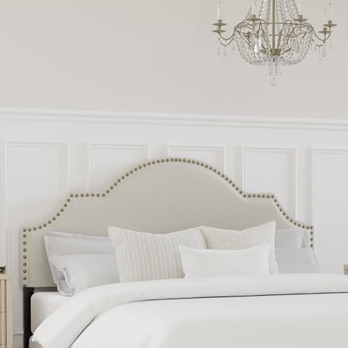 Hillsdale, Cynthia Upholstered Full/Queen Adjustable Headboard, Cream