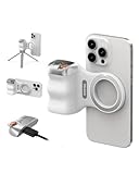 Immagine di TELESIN Fun Shot Impugnatura Smartphone, Magnetica Impugnatura per Smartphone con Telecomando Bluetooth Staccabile, Filettatura da 1/4, Compatibile con iPhone & Android, Selfie Vlog