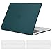 Produktbild TECOOL Hülle für MacBook Air 13 Zoll Retina 2021 2020 2019 2018 (M1 A2337/A2179/A1932), Ultradünn Schutzhülle Hartschale Matt Case + EU Tastaturschutz für neu Mac Air 13" mit Touch ID, deep Teal