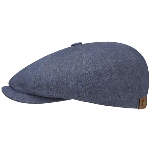 Stetson Hatteras リネン ニュースボーイキャップ レディース/メンズ | EU製 US サイズ: 7 1/8 カラー: ブルー（Amazon）