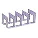 Baoblaze Book Stand Acrylic Bookends Multifunction Bookshelf Dividers Purse Handbag Organizer for Countertop Study Room Home Bookshelf, Violet