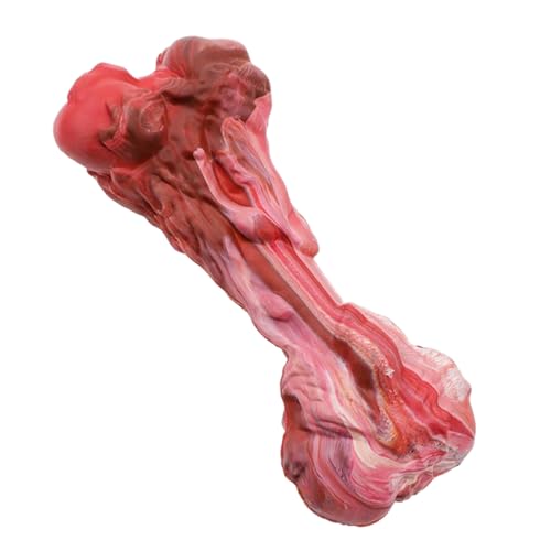 Juguete masticable para mascotas | Juguete de goma con refuerzo en forma de hueso | Productos duraderos para entrenamiento de masticación para perros | Promoción de la salud Ejercicio al aire libre en