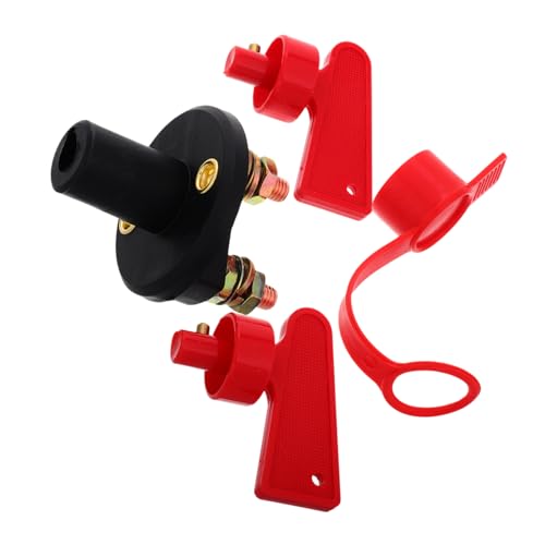Zerodeko Battery Isolator Switch with Keys for Boats and Trucks Heavy Duty Power Disconnect Switch for Efficient Isolation and User Friendly Operation