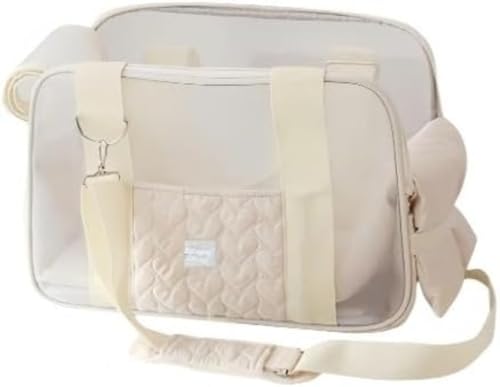 Vilom ペットキャリー 軽量通気性 春夏向け 猫・小型犬用 リュック&肩掛け両対応 10kgまで対応 洗える内張り&ハード底板付き おでかけバッグ 快適キャリーバッグ