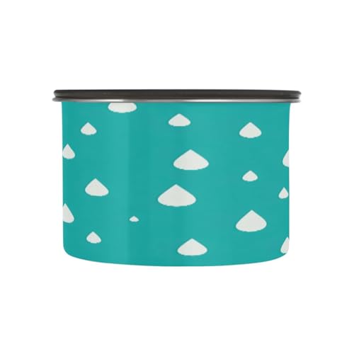 Envase de café hermético de acero inoxidable patrón gotas 17oz