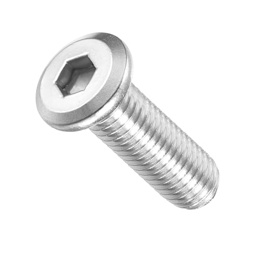 METALLIXITY Flat Head Hex Socket Cap Screws M10-1.5x30 10Pcs