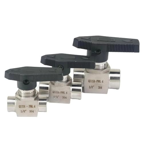 Válvula de bola 1/2 de acero inoxidable 304 para tuberías de agua 2