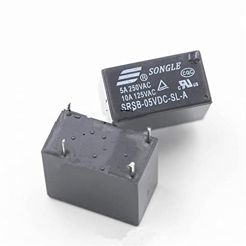 Relés SRSB-05VDC-SL-A de 5V para conectar microcontroladores a cargas de 250VAC 4