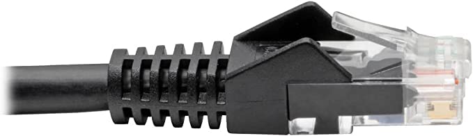 Tripp Lite Cat6 Gigabit Snagless Molded UTP Patch Cable RJ45 M/M Black, 1.52 m (N201-005-BK), 5 ft - Image 3