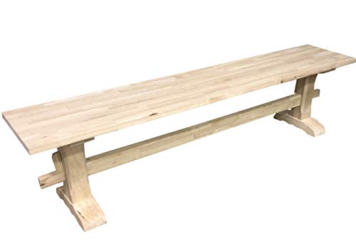 Ezekiel And Stearns Unfinished Trestle Bench #TOP7