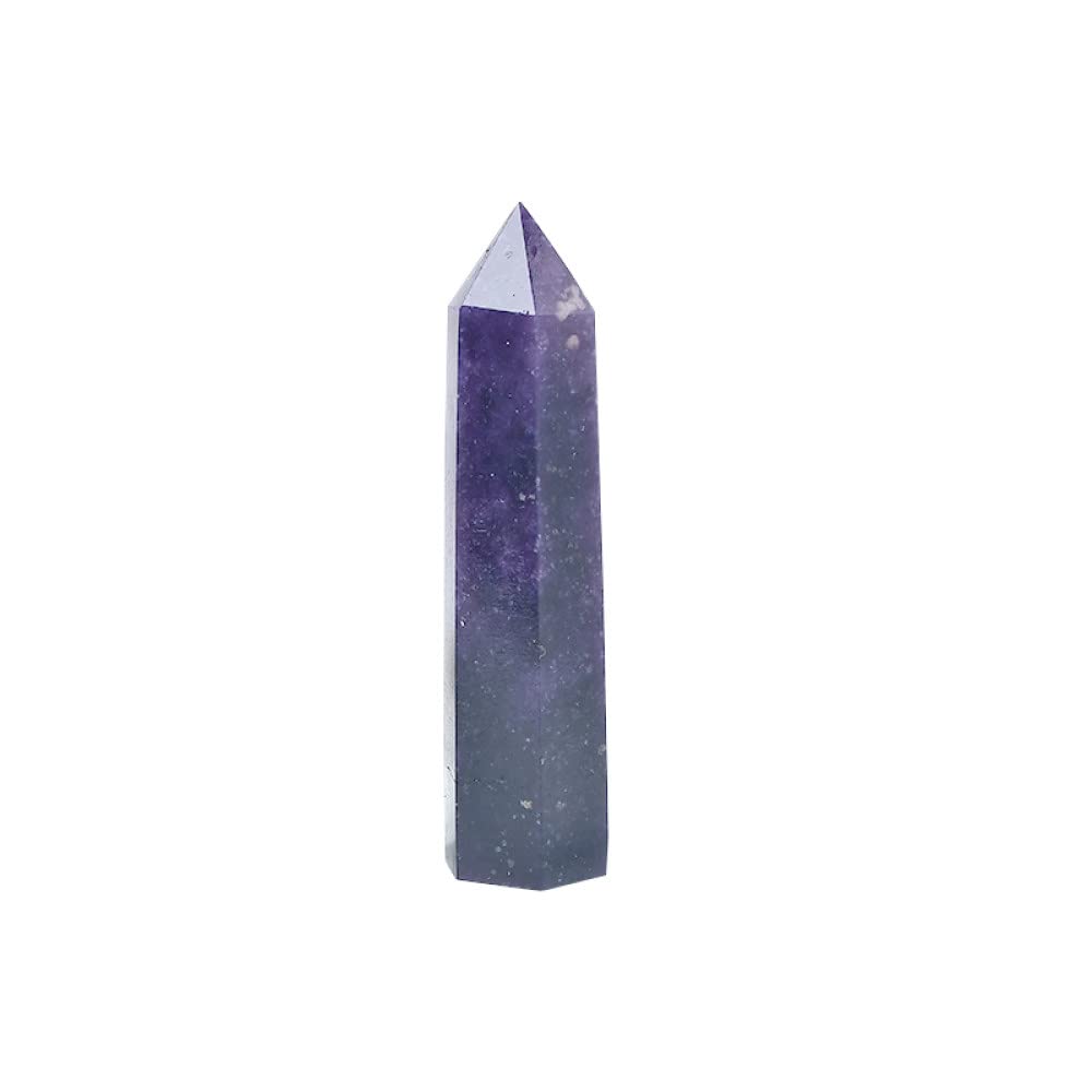 Lapidolite pierre d'énergie brute taillée en tour de quartz de qualité supérieure