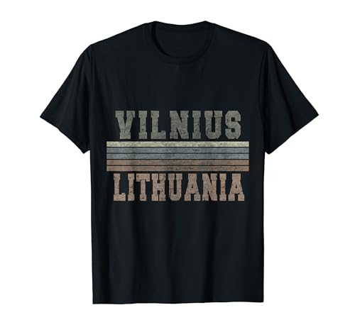 Retro Vilnius Lituania Camiseta