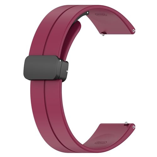 Image of YODI New Edition Soft Silicone Classic Strap Band For Redmi Watch 5 Lite Only [ Not for Any Other Models] (MAGNET BUCKLE-WINRED)