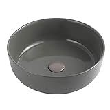  Lavabo de apoyo Slim cerámica Linpha Mod 01 DM 385 lavabo gris hormigón