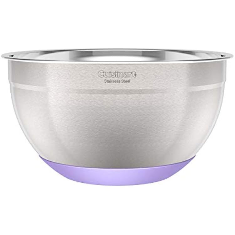 3-Piece Stainless Steel Mixing Bowls with Nonslip Base, 1.5qt, 3qt & 5qt