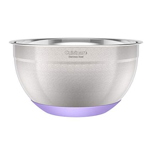 Tigelas de mistura de aço inoxidável de 3 peças com base antiderrapante, 1,5qt, 3qt e 5qt