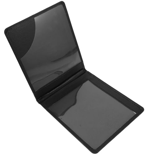 Wear Resistant Disabled Certificate Protector PVC Card Sleeve Black
