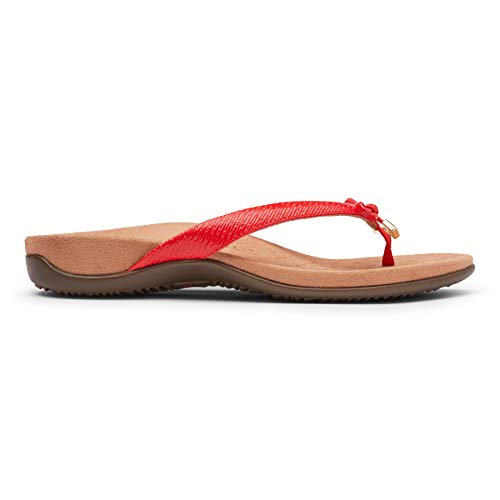 Image of Vionic Women's Rest Bella Toe Post Sandal- Supportive Ladies Orthotic Sandals that include Three Zone Comfort with Arch Support- Flip Flop for Ladies, Medium and Wide Width Size 5-12