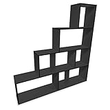 treppenregal schwarz Die Treppenregale Scala sind vielfältig einsetzbar, als Bücherregal oder für Deko und Sammlerstücke im Wohnzimmer, als Küchenregal für Kräuter, Gewürze oder Kochbücher oder im Kinderzimmer für die Aufbewahrung von Spielzeug, CDs, Kinderbücher oder Bastelarbeiten. Dabei passen sie durch das zeitlose Design zu fast allen Inneneinrichtungen.