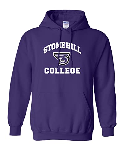 CreateMyTee | Stonehill College Athletics Logo Hooded Sweatshirt