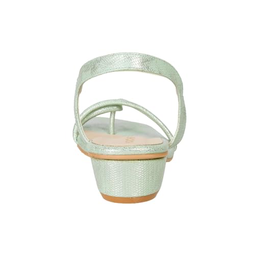 Image of Mochi Women Synthetic Leather Block Heel Fashion Sandal