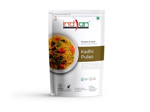 Image of Indian Kitchen Foods Instant Kadhi Pulao - Freeze Dried, Gluten-Free, Ready-to-Eat Indian Vegetarian Meal