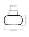 QWORK Stainless Steel Convex Mirror, Over Door Rectangular U-Bracket Rearview Mirror for Tractors, Forklifts, Trucks