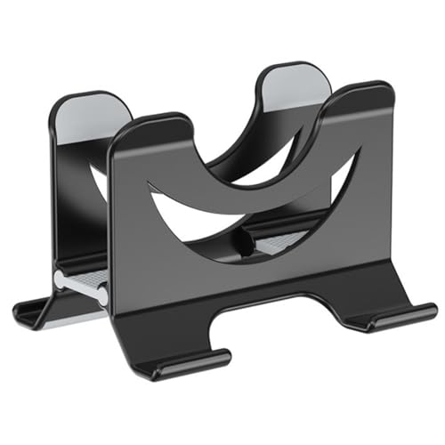 Soporte vertical para portátil con bloqueo por gravedad negro ajustable para escritorio