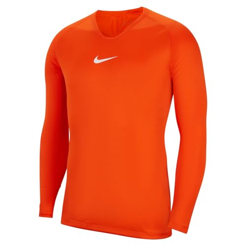 Nike Herren Park First Layer Jersey LS Trikot, Safety orange/White, M