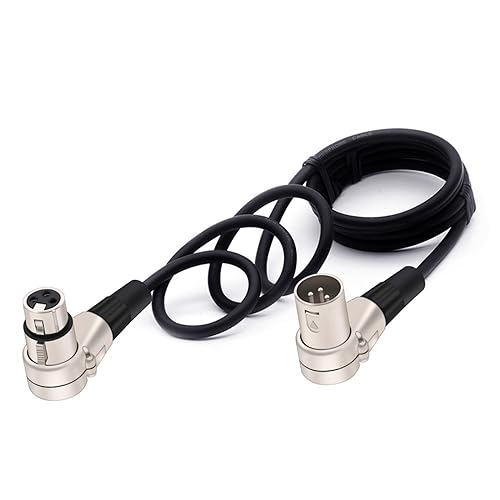 Câble XLR 8m angle droit scène studio pour micro mélangeur - 2