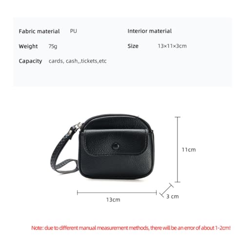 Small Coin Leather Cute Zipper Credit Card Purse for Girls Bag Mini Wristlet Wallet for Women3