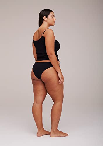 Calcinha tanga Hering Malha feminino, Preto, M