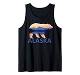 alaska orso grizzly souvenir canotta