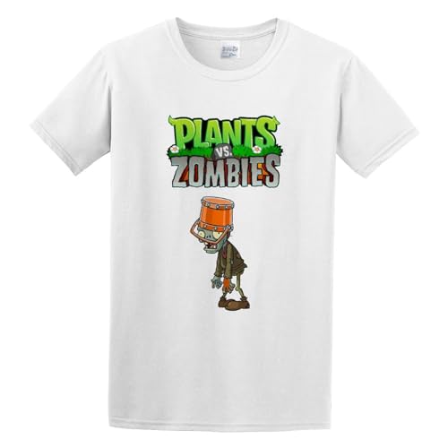 youyasi Retro Plants Vs. Zombies T-Shirt White 3XL youyasi Retro Plants Vs. Zombies T-Shirt White 3XL