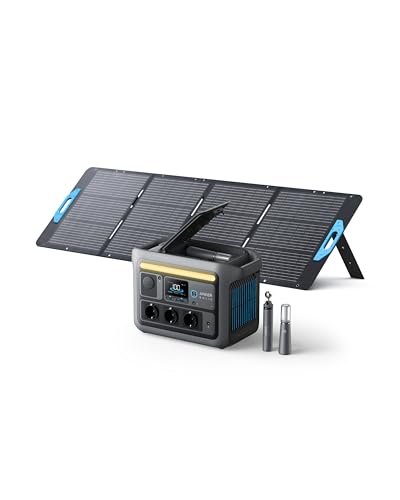 Anker SOLIX C800 Plus Tragbare Powerstation mit 200W Solarpanels, 1200W (1600W Spitzenleistung)...