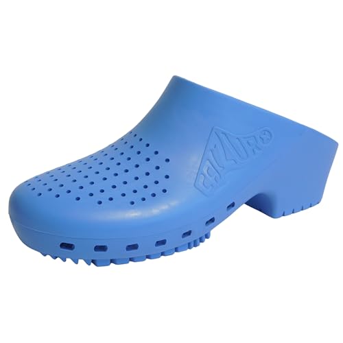 Image of CALZURO Classic Work Clogs with Holes - Unisex Work Clogs for Women and Men - Non Slip Shoes - Autoclavable Rubber Kitchen Shoes and Nursing Clogs