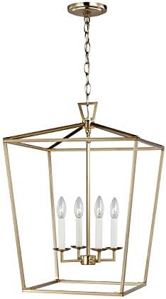 Sea Gull 5392604EN-848 Dianna Pendant, 4-Light 14 Total Watts, Satin Bronze