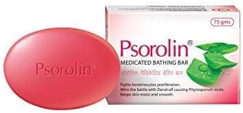 Psorolin Medicated Bathing Bar - 75 G (Pack of 3)