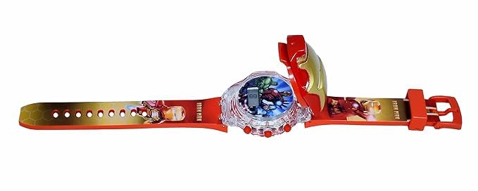 Image of Acnos Kids Edition Digital Watch - Spiderman, Captain America, Ironman, Ben10, Hulk - Disco LED Musical Watch for Boys and Girls