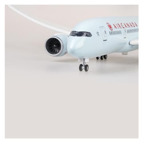 Avión coleccionable Boeing B787 Air Canada maqueta de resina resistente con luces led 5
