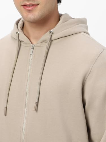 Image of Neostreak Men's Cotton Hooded Neck Zippered Sweatshirt