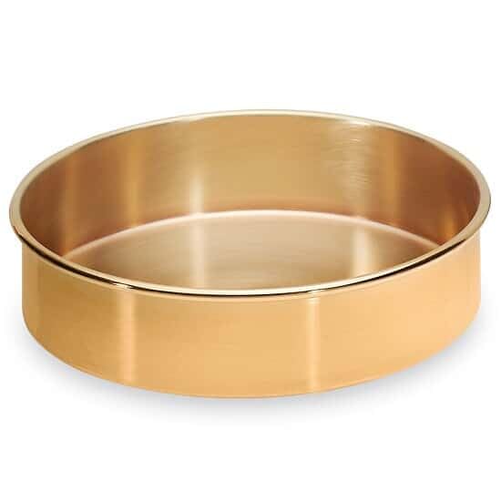 Cole-Parmer AO-59996-80 W.S. Tyler 8526 Receiving Pan for 12" Brass Bottom Sieves, Full Height