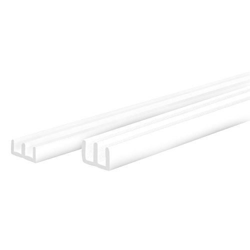 PROHEIM Set profilés avec Chemin Guidage pour vivariums de (Montage en Bas et en Haut) - Profilés pour épaisseur de Verre de 4 mm, idéals pour Monter des terrariums, Couleur:Blanc, Longueur:100 cm