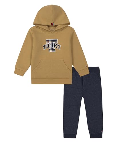 Image of Tommy Hilfiger Baby Boys' 2-piece Fleece Set, Sweatshirt and Jogger Sweatpant