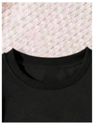 SweatyRocks Girl's Leopard Print Sweatshirts Heart Graphic Crewneck Long Sleeve Pullover Tops4